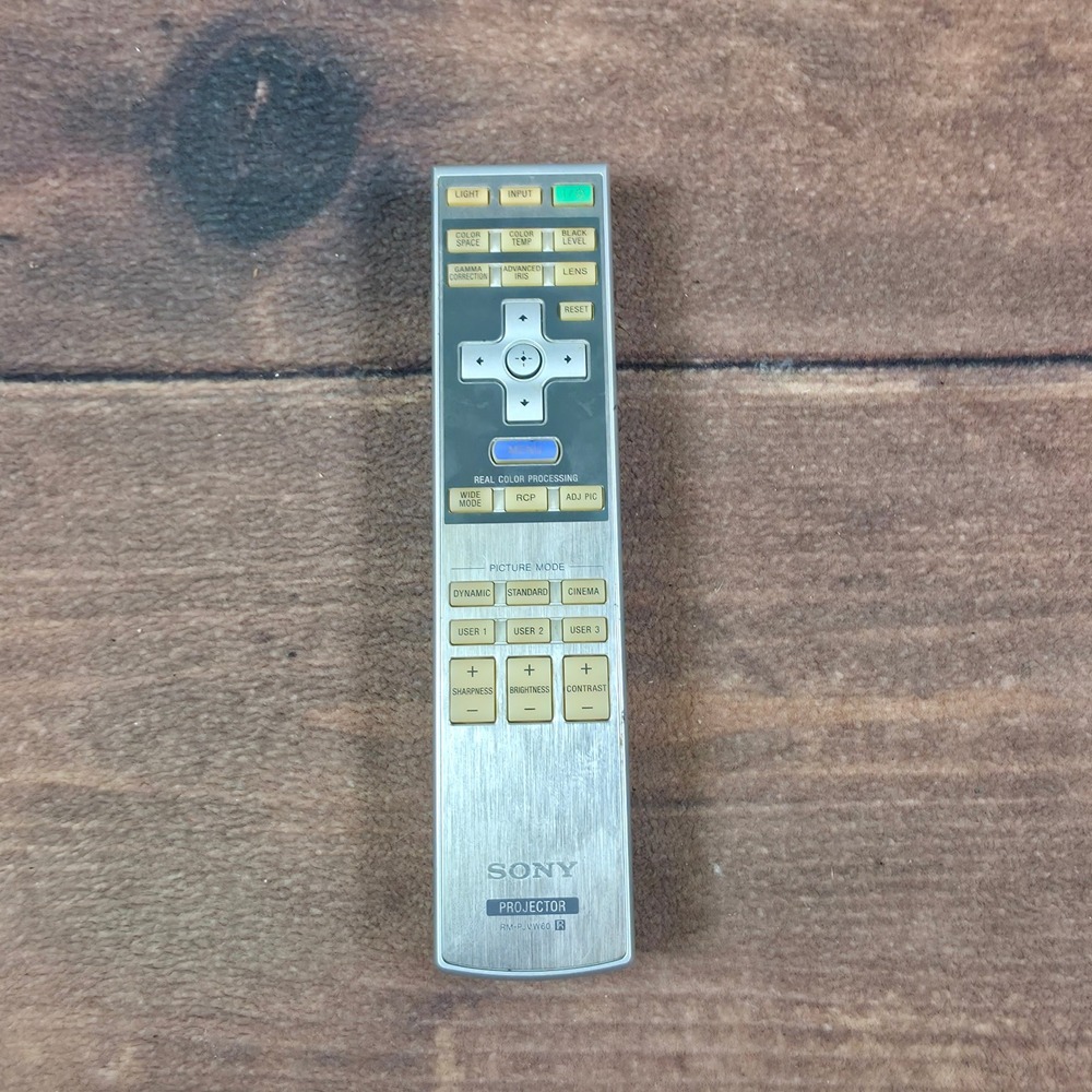 Sony Projector Remote RM-PJVW60 Silver Good Condition Picture Mode Controls